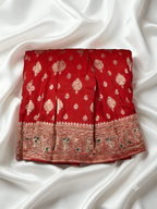 Imperial Scarlet Zari Silk Sari
