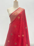 Shiny Satin Silk Saree Set with Contrasting Border