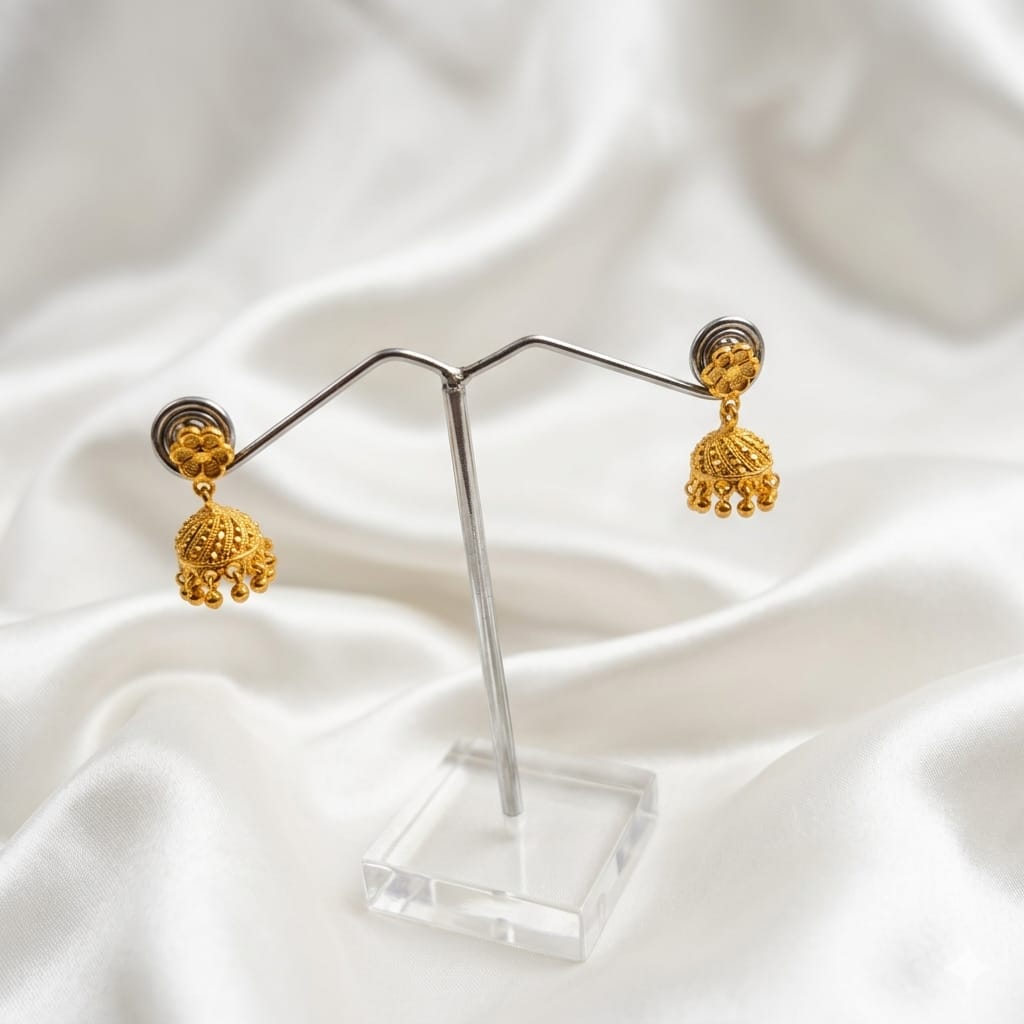 Filigree Geometric Jhumkas
