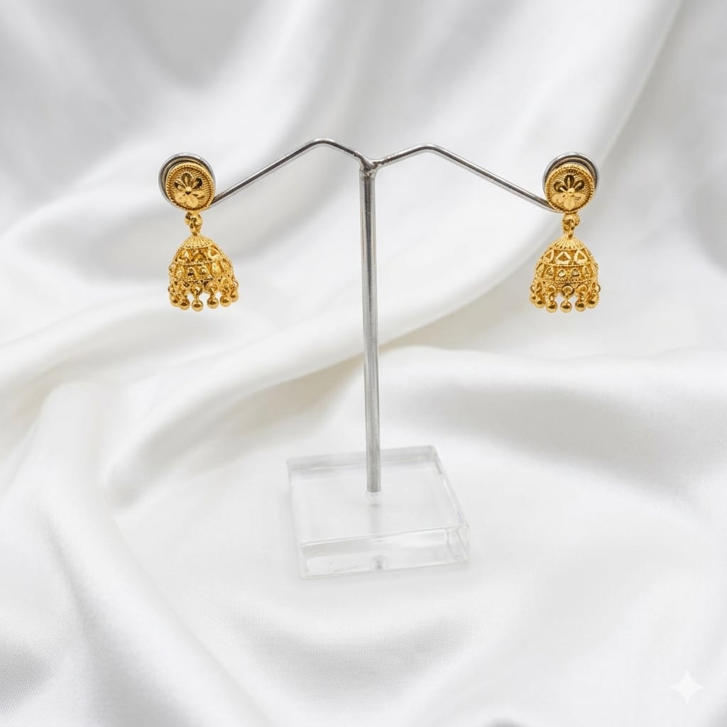 Filigree Geometric Jhumkas