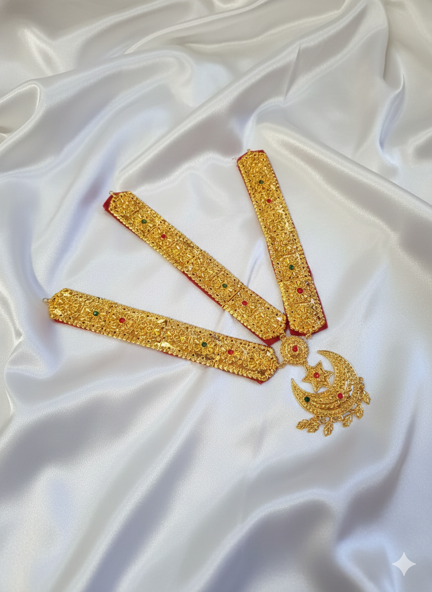 Royal Gold-Plated Moon Sirbandi