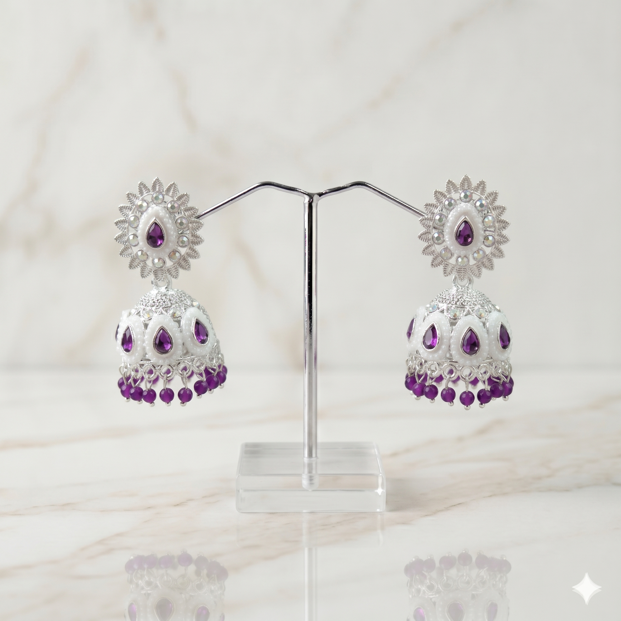 Meenakari Jhumkas