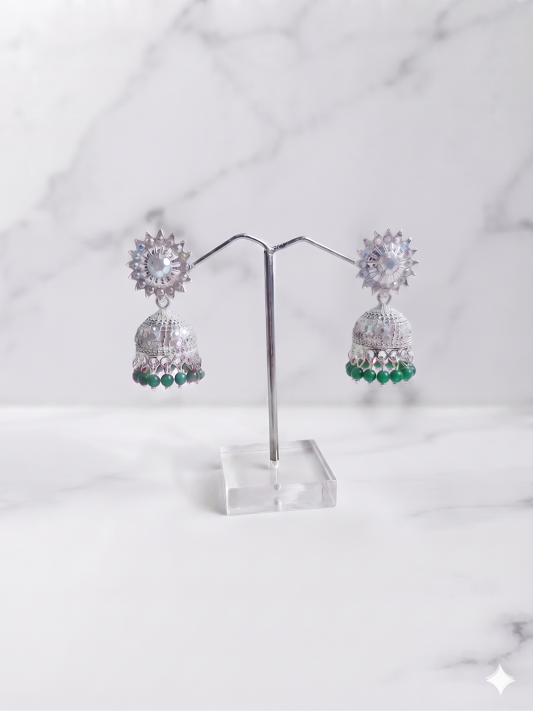 Festive Flare Beaded Jhumkas