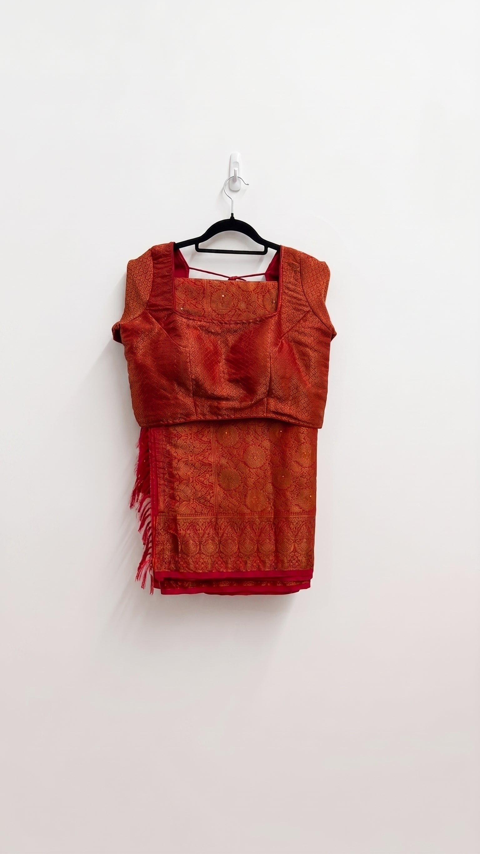 Royal Crimson Banarasi Woven Saree
