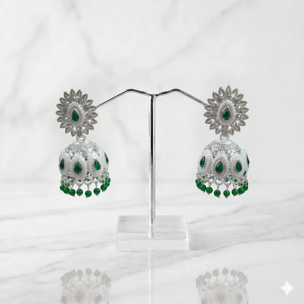 Meenakari Jhumkas