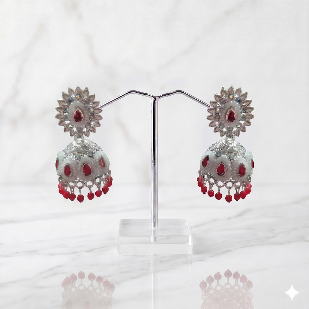 Meenakari Jhumkas