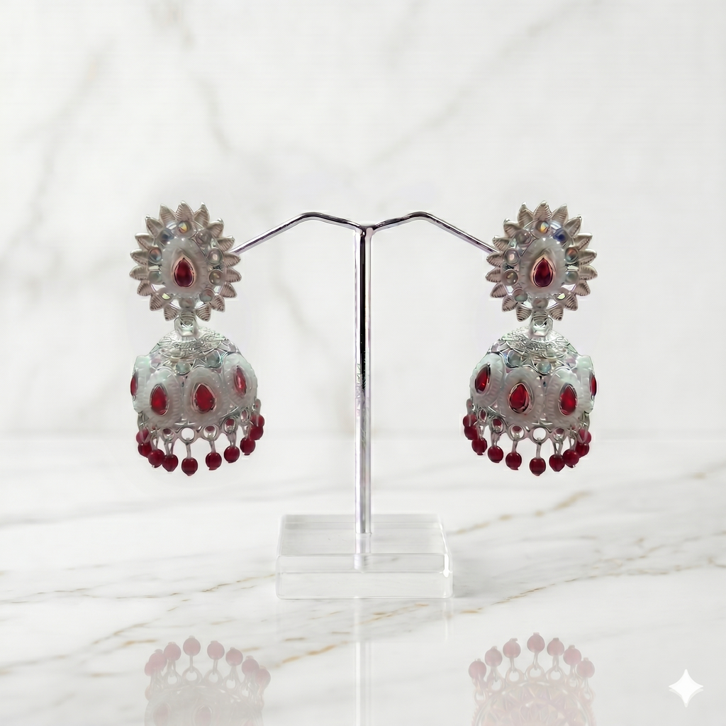 Meenakari Jhumkas