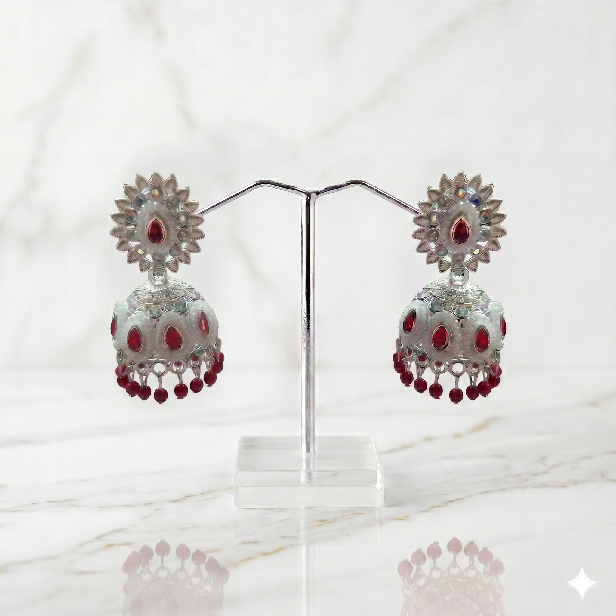 Meenakari Jhumkas