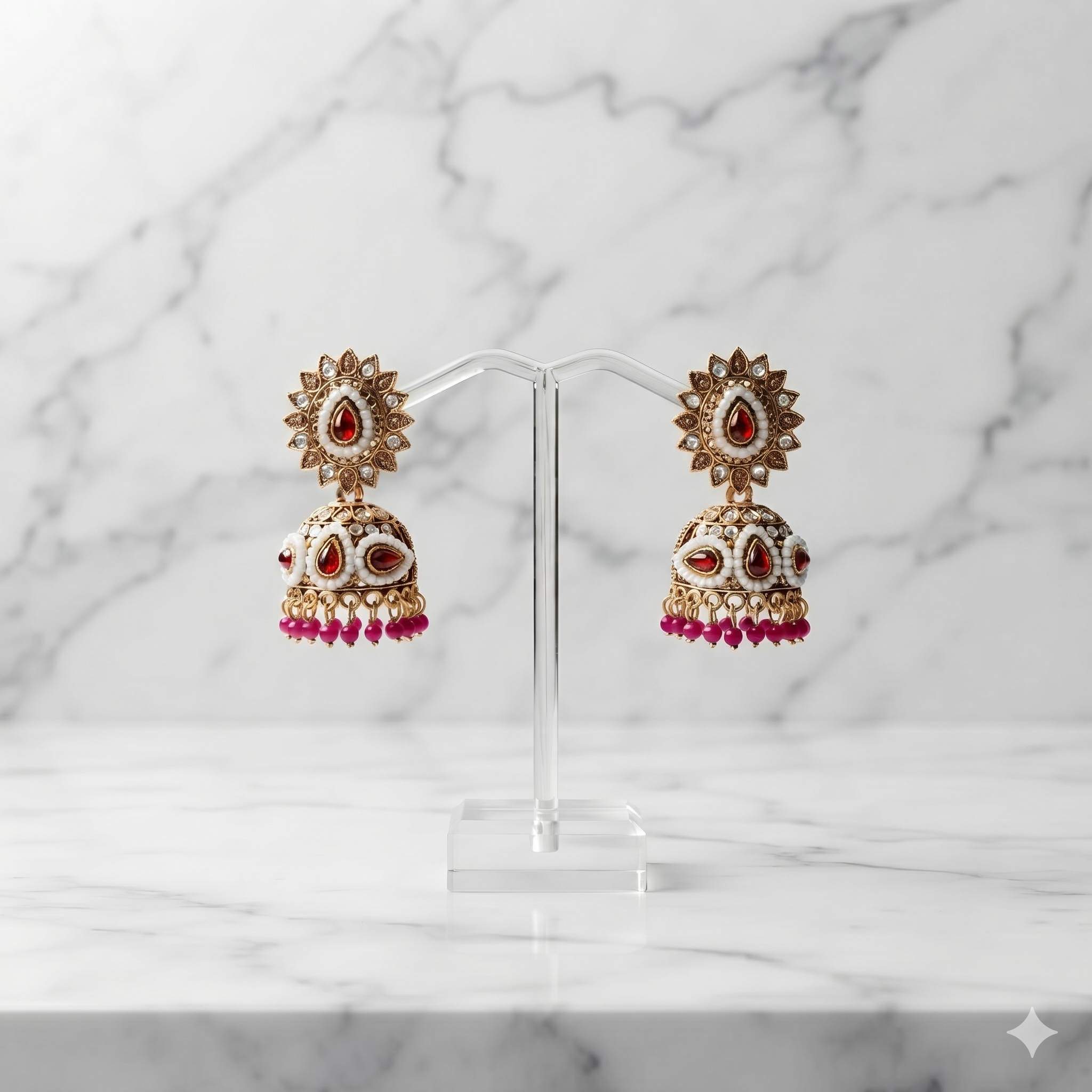 Aadhya Kundan Jhumkas