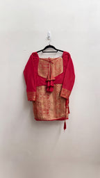 Scarlet Heritage Woven Zari Saree