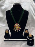 Ganesha Multi-Gemstone Potey Necklace Set