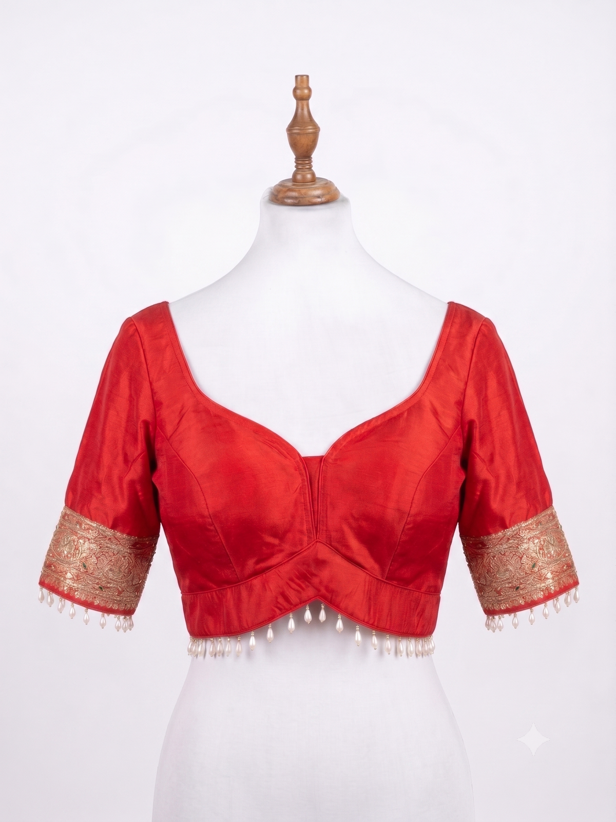 Imperial Scarlet Zari Silk Sari