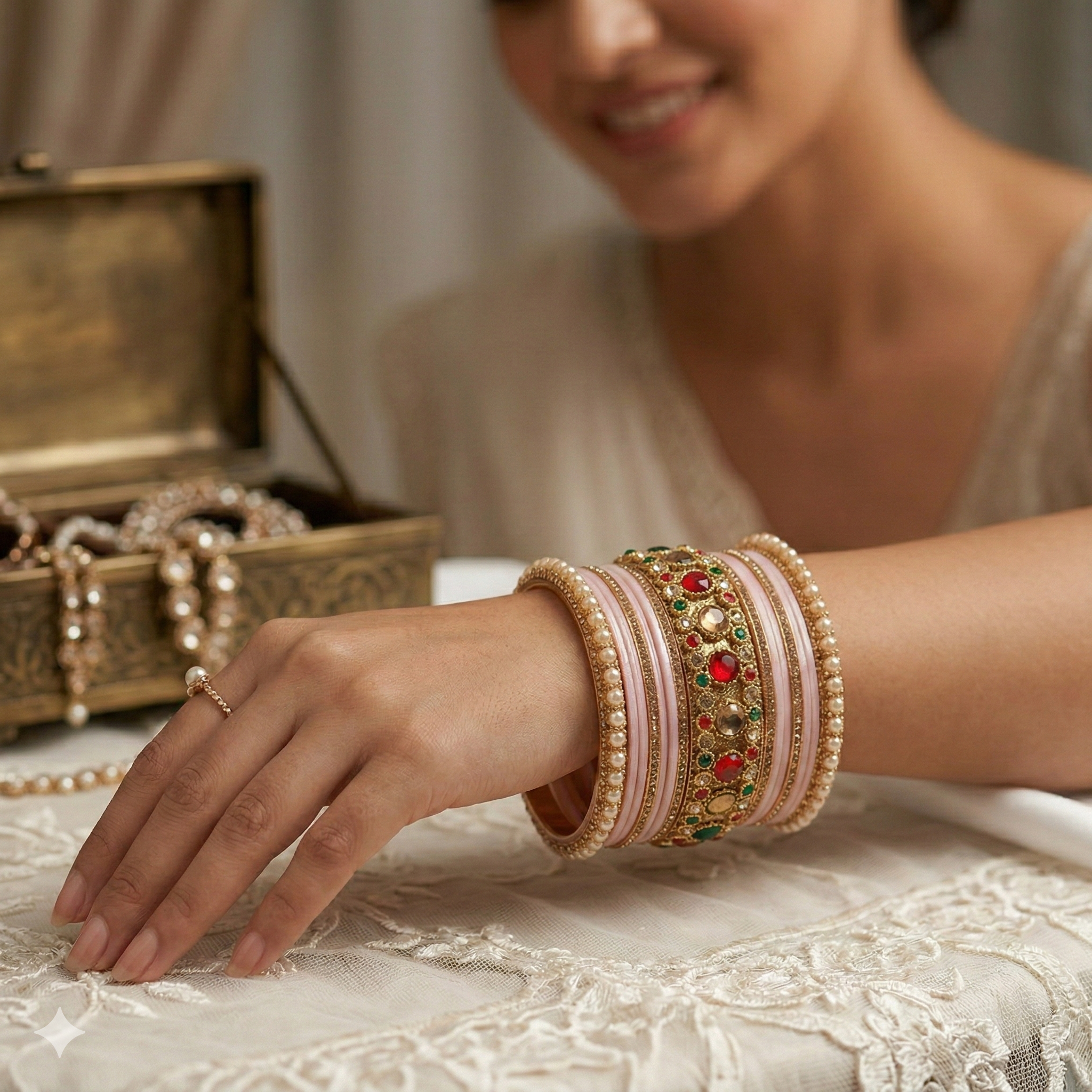 The Royal Heritage Pastel Chura Set
