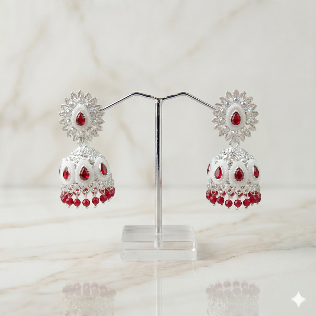 Meenakari Jhumkas