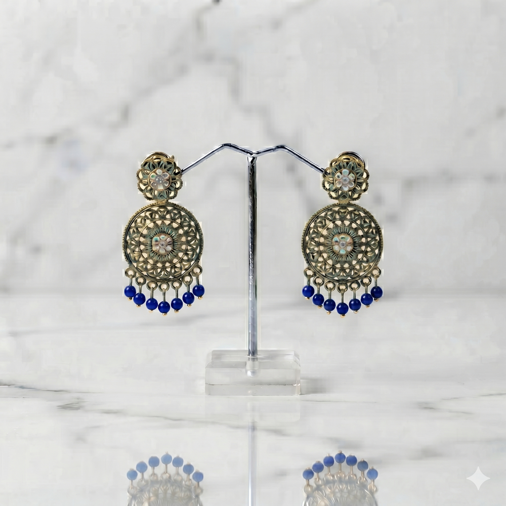 Mandala Filigree Drop Earrings