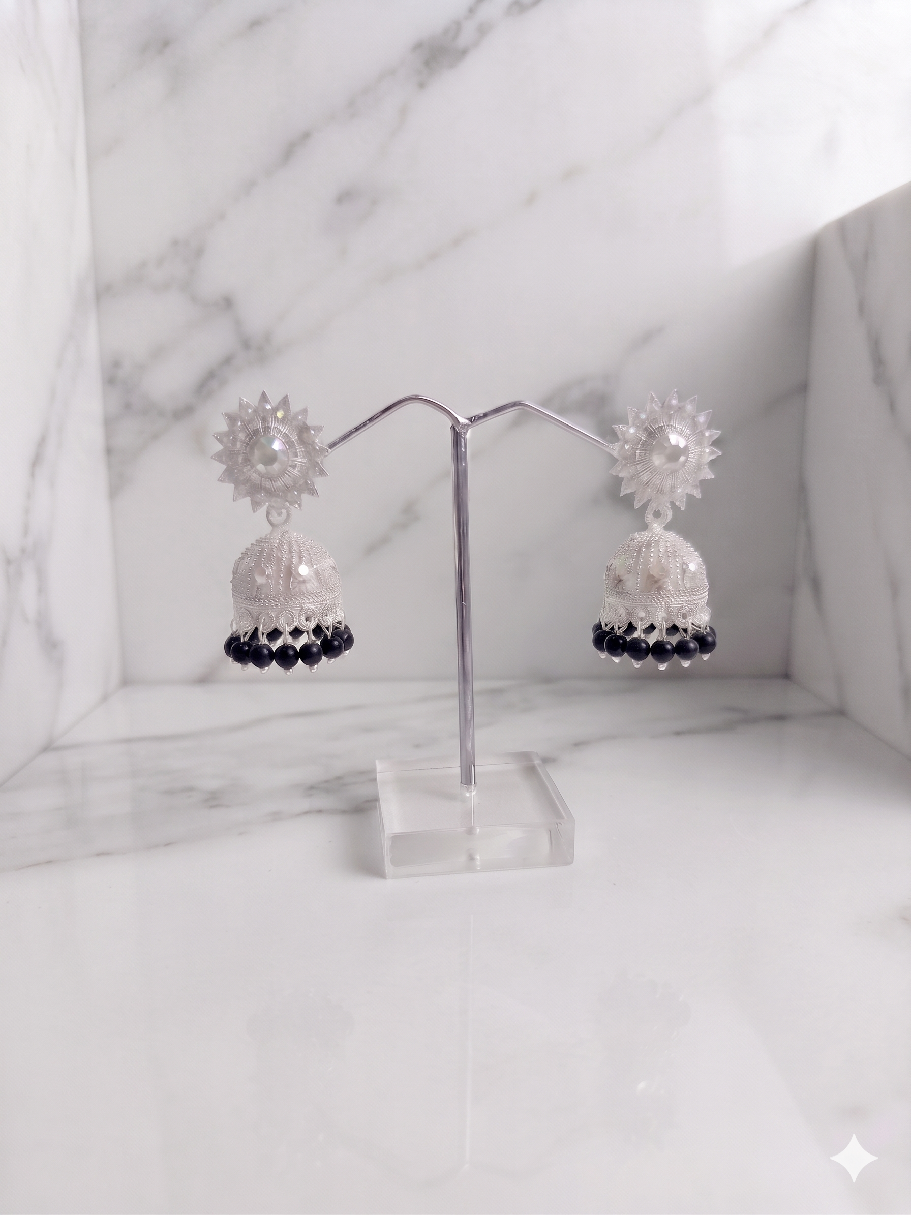 Festive Flare Beaded Jhumkas