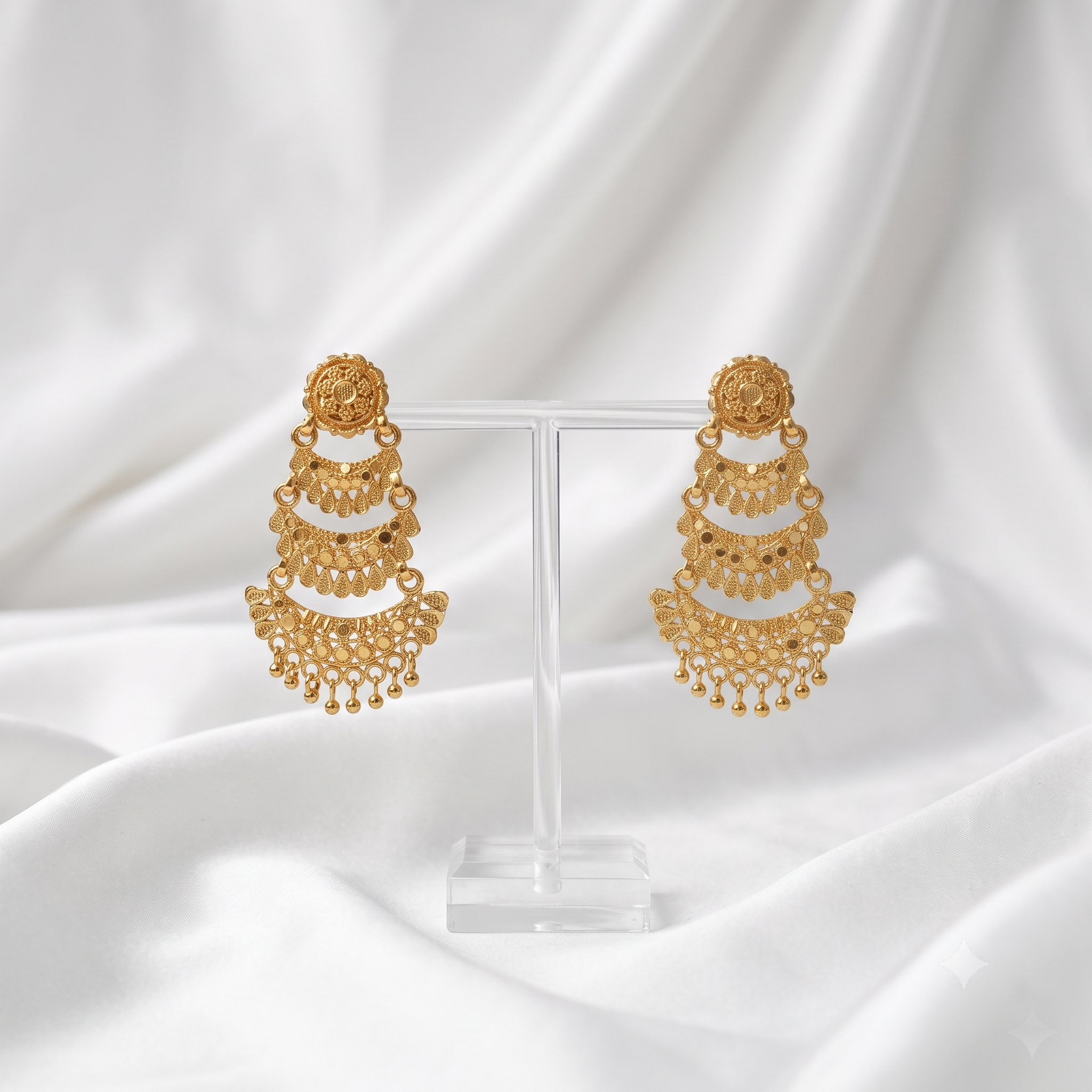 Aishwarya Tiered Jhumka Earrings