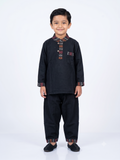 Classic Black Ethnic Kurta Set for Boys