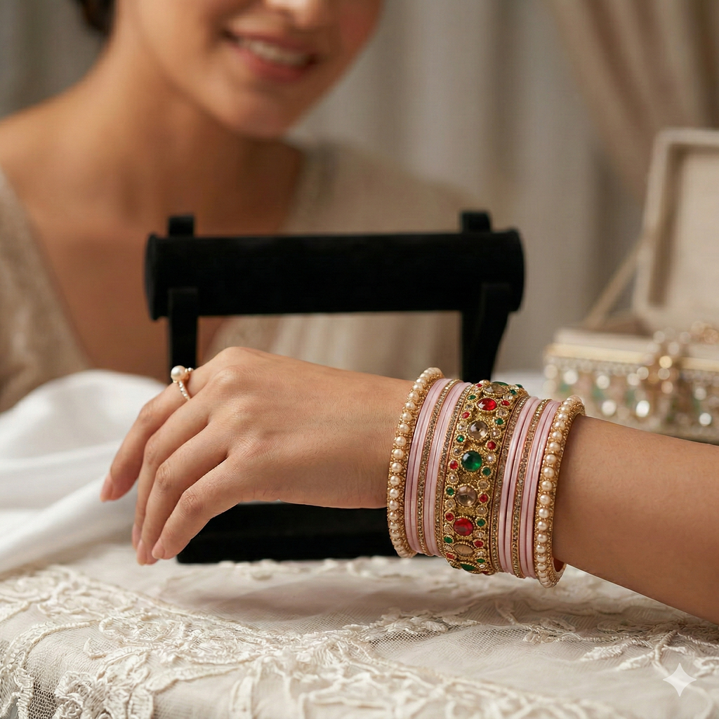 The Royal Heritage Pastel Chura Set