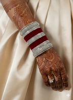 The Butta Silver Chura Set