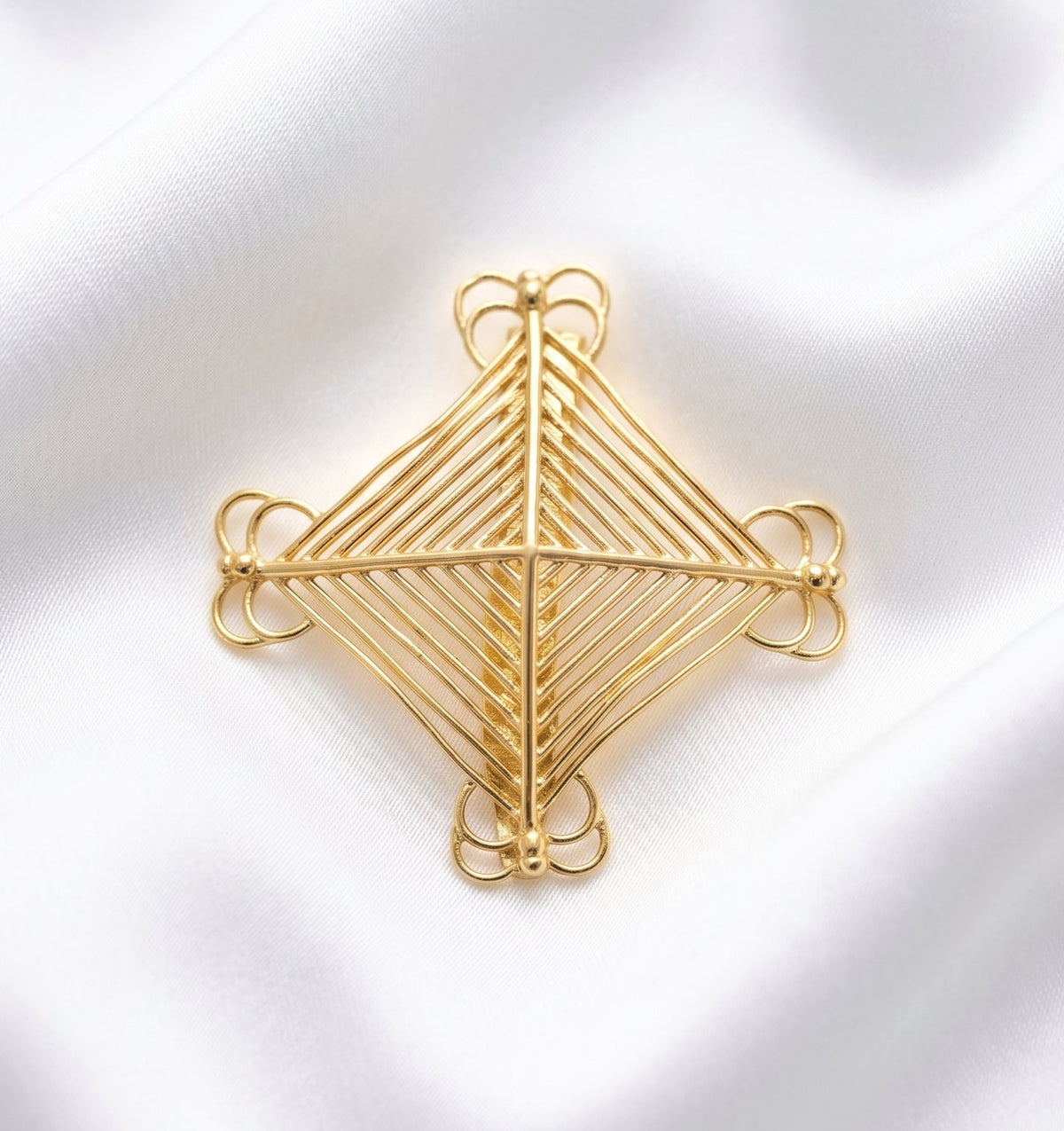 Gold St. Brigid’s Cross Brooch