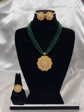 Apsara Blossom Emerald Set