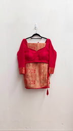 Scarlet Heritage Woven Zari Saree