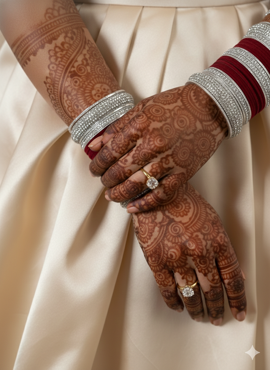 The Butta Silver Chura Set