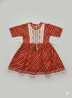 Bandhani Blossom Kurta Set