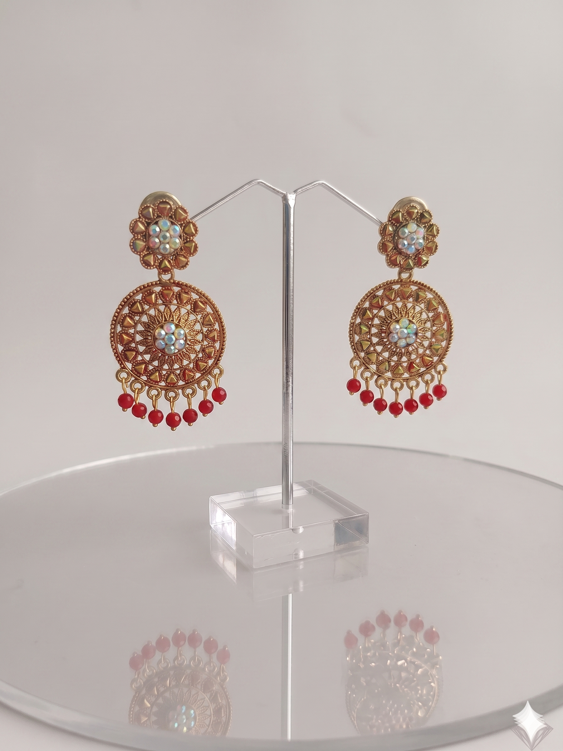 Mandala Filigree Drop Earrings