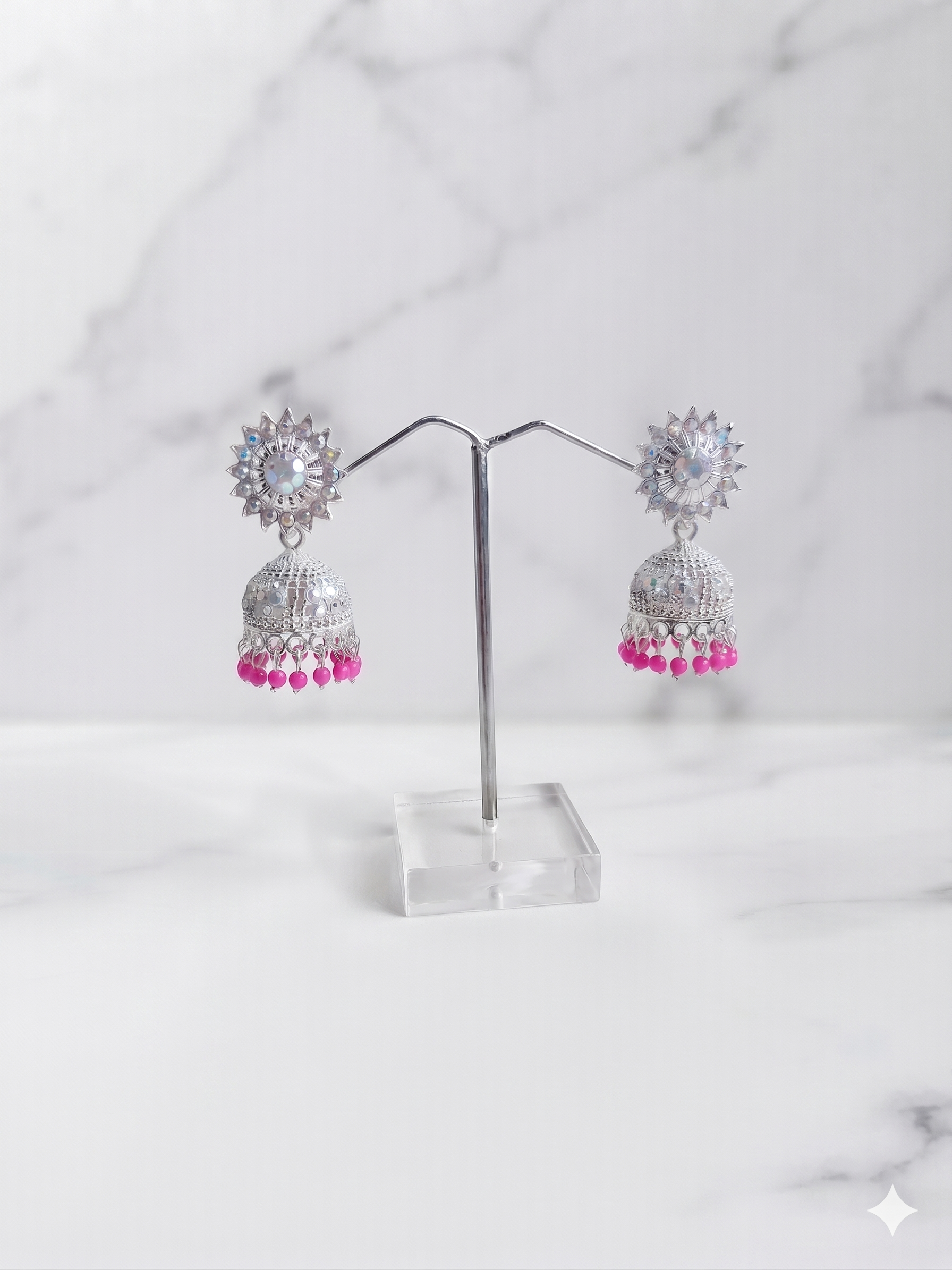 Festive Flare Beaded Jhumkas