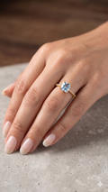 Azure Horizon Pavé Band Ring