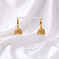 Classic Gold Filigree Jhumka Earrings