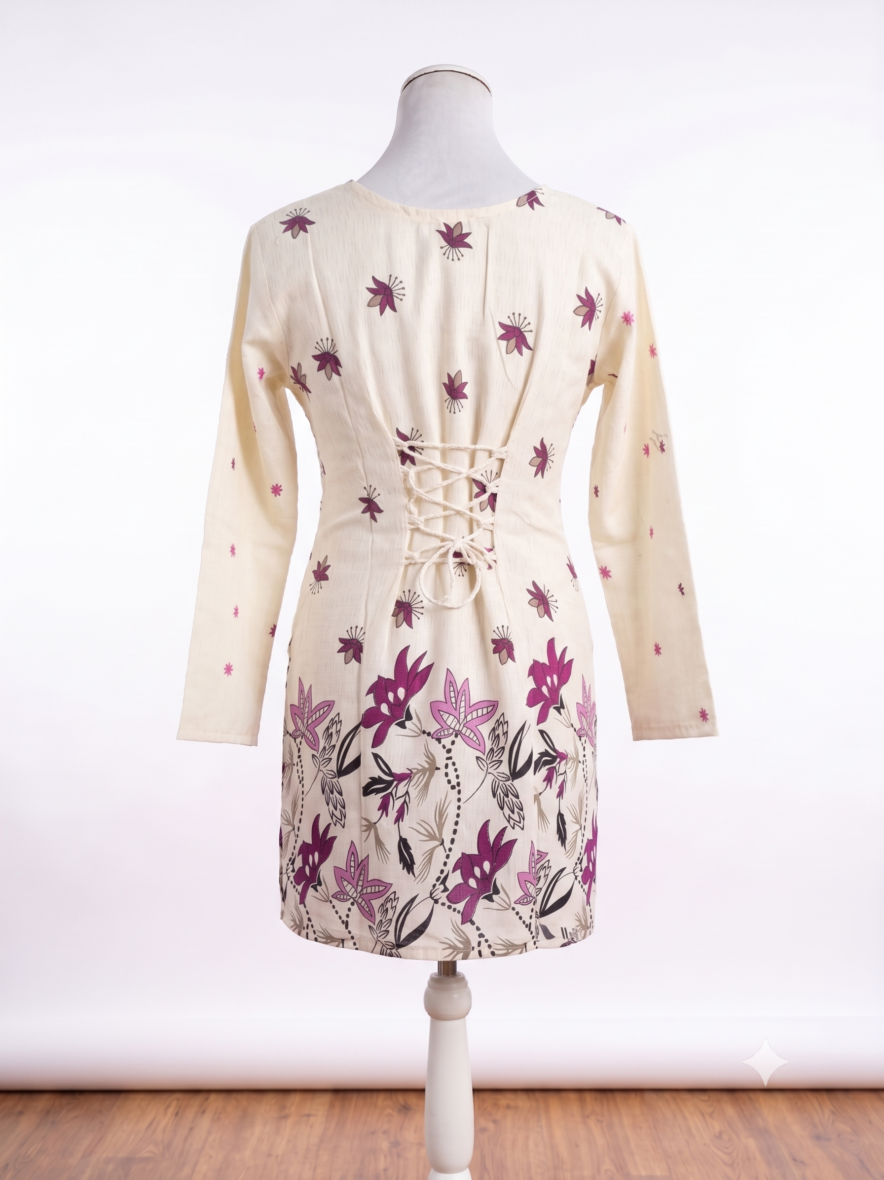 Ivory Lily Border Print Kurti