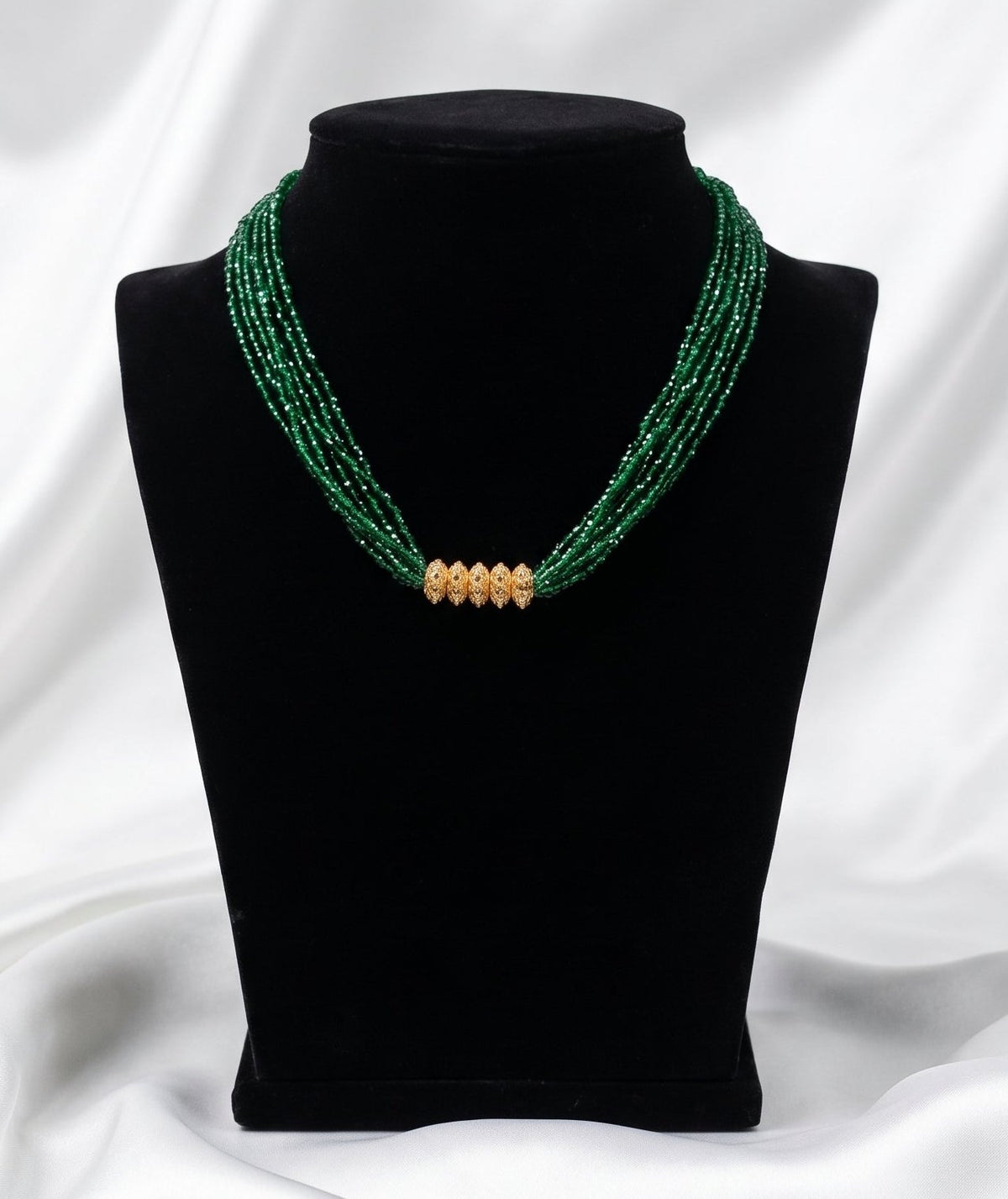 Nepali Green Pote & Gold Gedi Tilhari Necklace