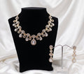 Pear-Cut Cubic Zirconia Statement Necklace Set
