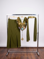 The Olive Blossom 90'sLehenga Set