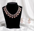 Blush Radiance Crystal Necklace Set