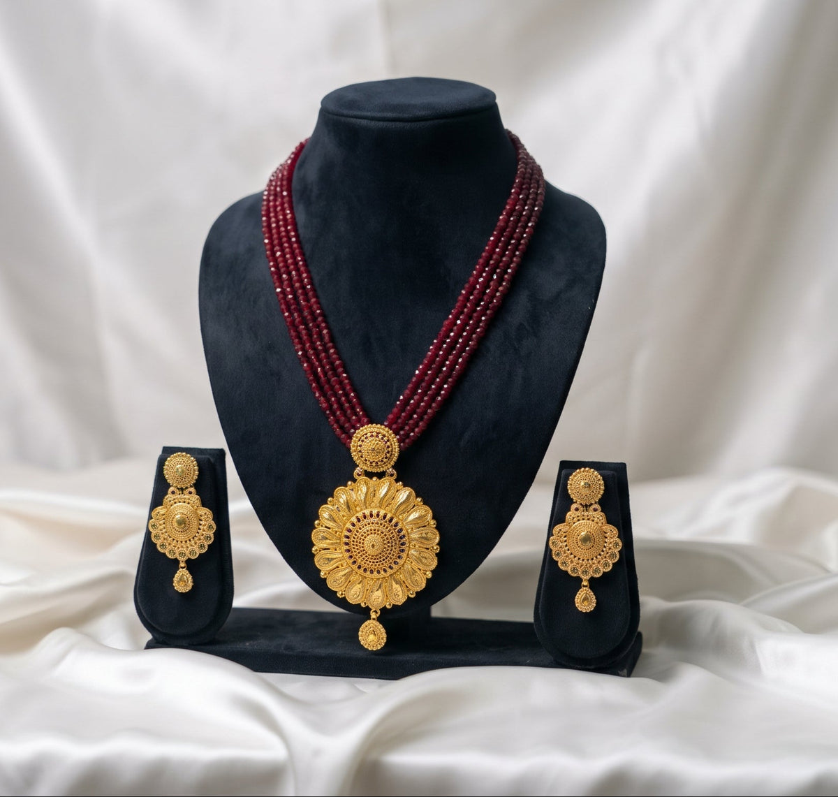 Royal Crimson Floral Potey Set