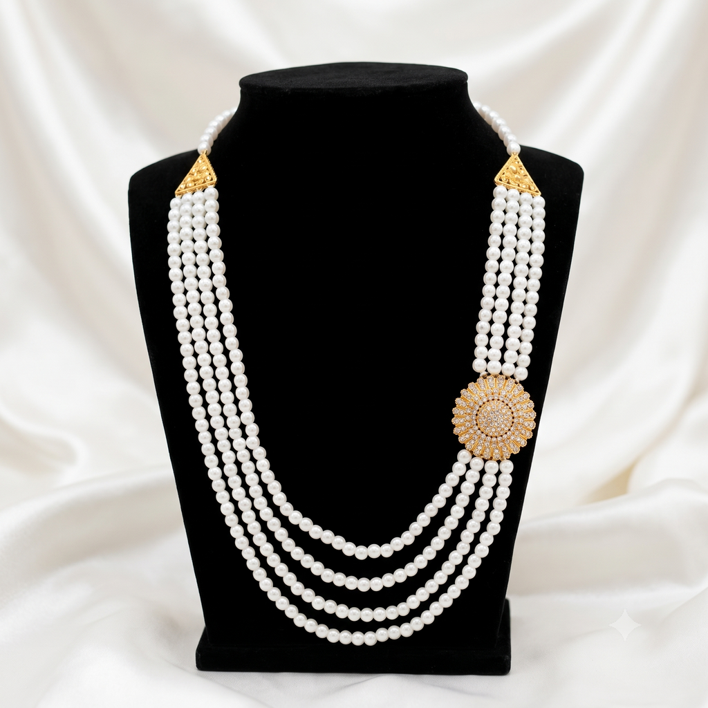 The Multi-strand Pearl Rani Haar
