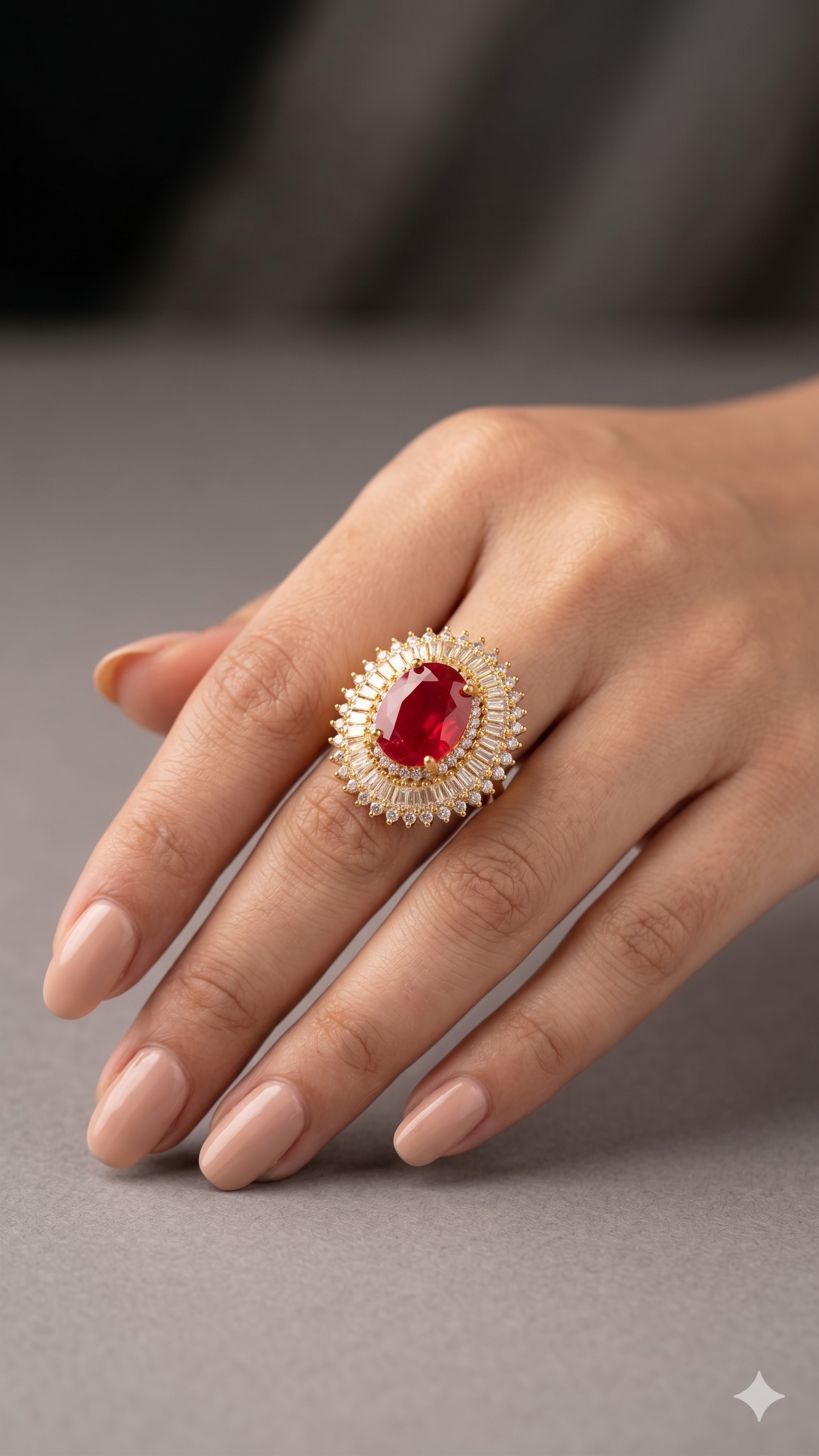 The Heritage Crimson Shield Ring