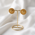 Vintage Royal Gold Orb Studs