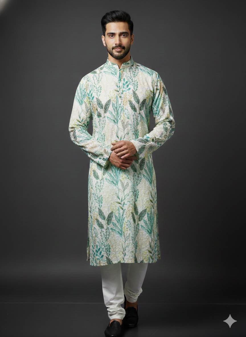 Men's Printed Kurtha