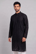 Pastel Sage Jacquard Textured Kurtha