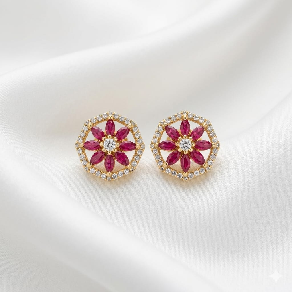Halo Blossom Studs