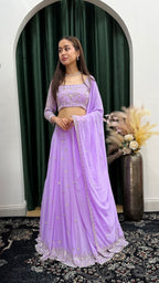 The Pastel Hand Embroidered Lehenga