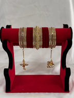 The Butta Crimson Ladkan Chura Set