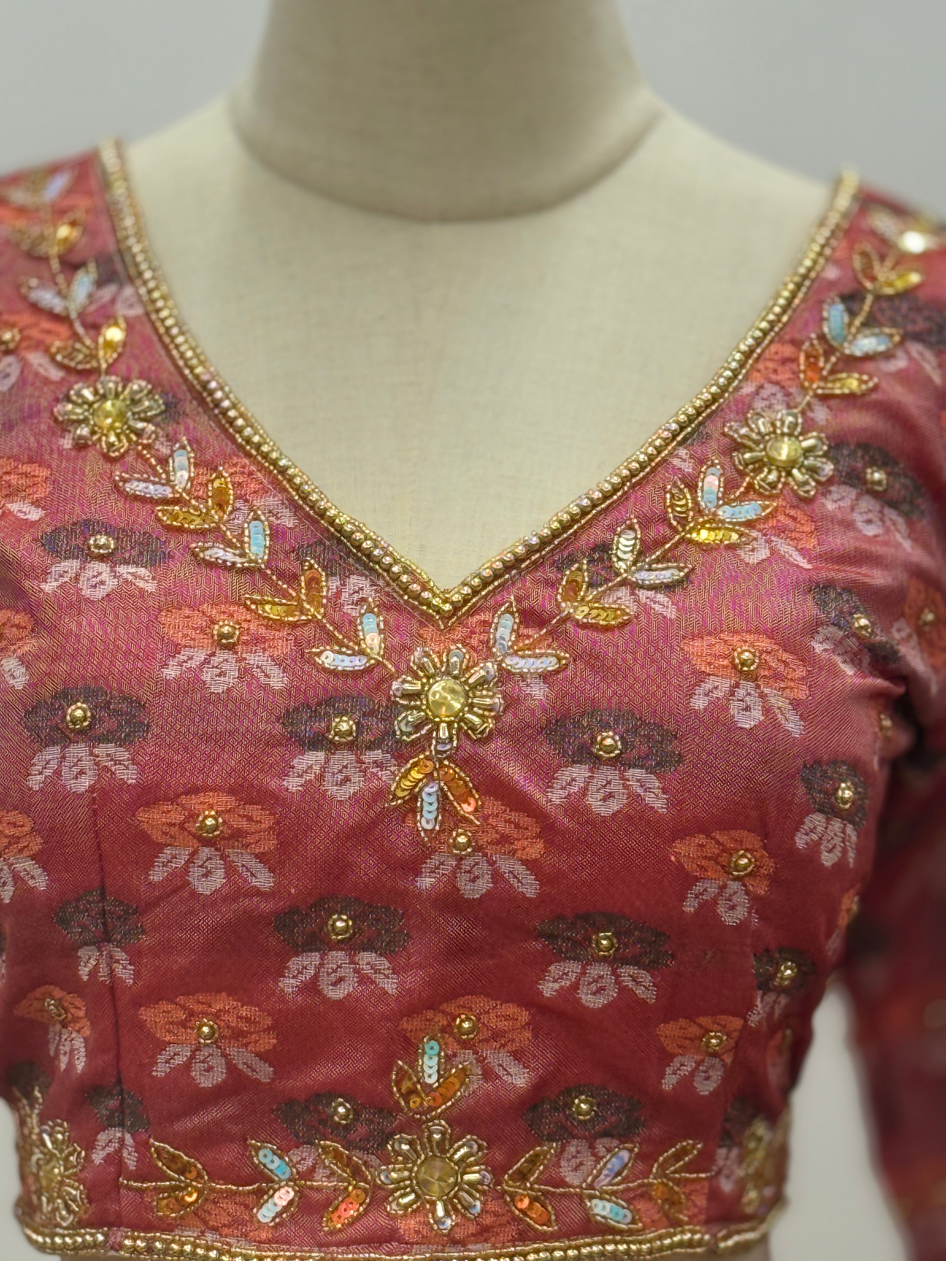 Pure Palpali Dhaka Hand-Loomed Blouse