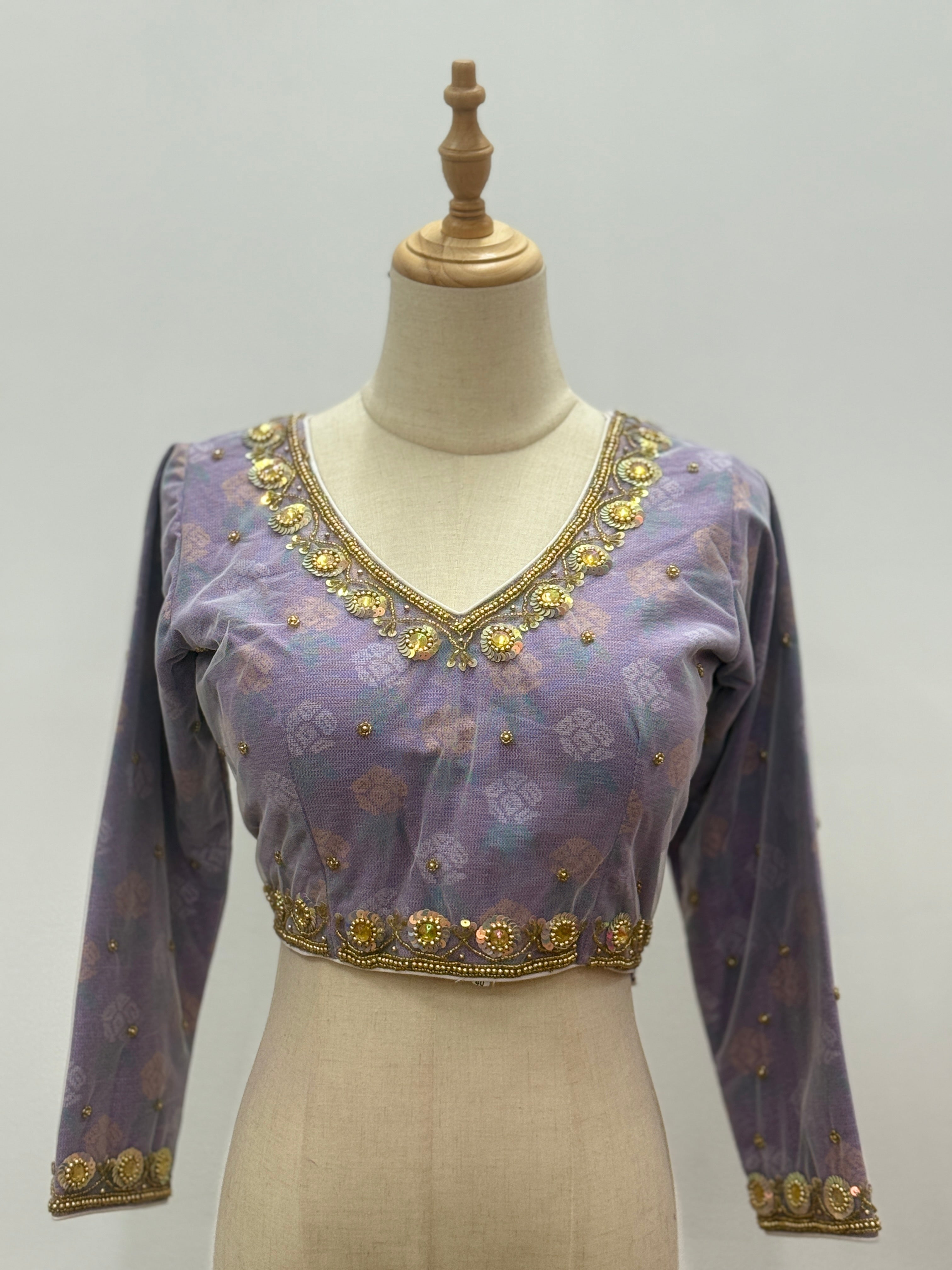 The Rhododendron Dhaka Hand-Embroidered Blouse