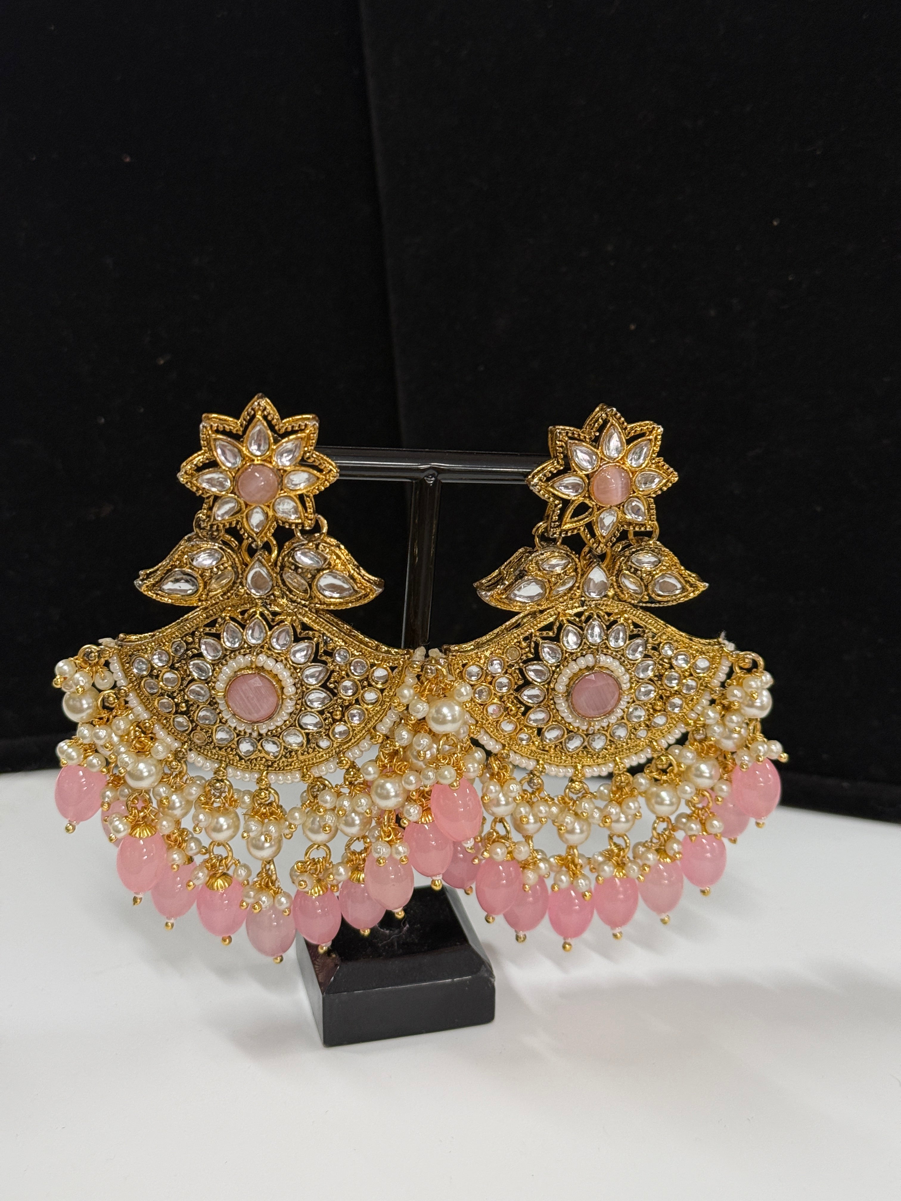 Rose Pink & Kundan Harmony Set
